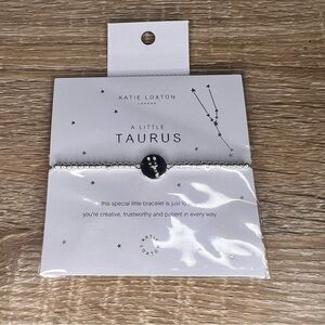 New! Katie Loxton Silver Beaded Taurus Bracelet